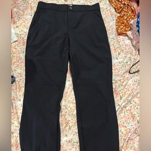 Black skinny high rise dress pants